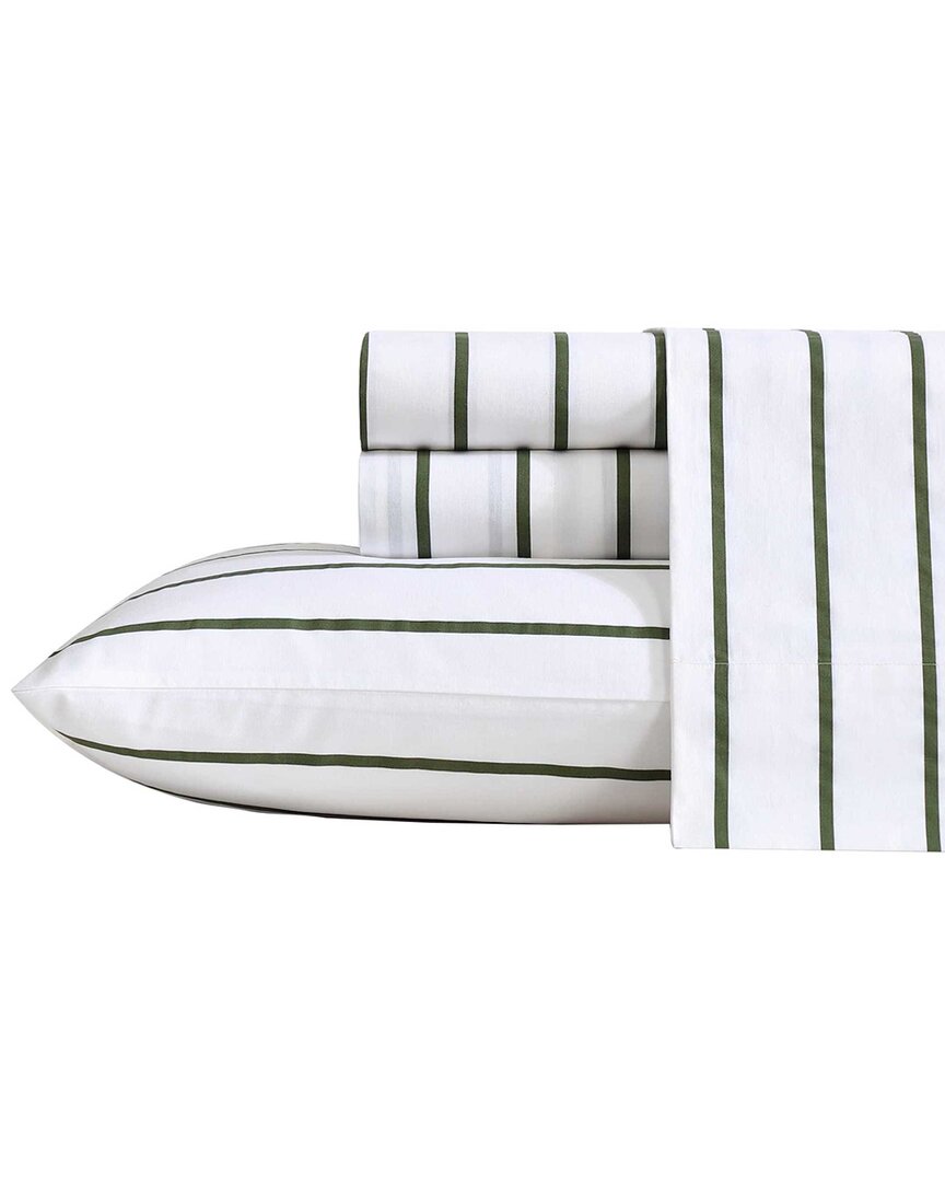 200 Thread Count Brenton Stripe Cotton Percale Sheet Set