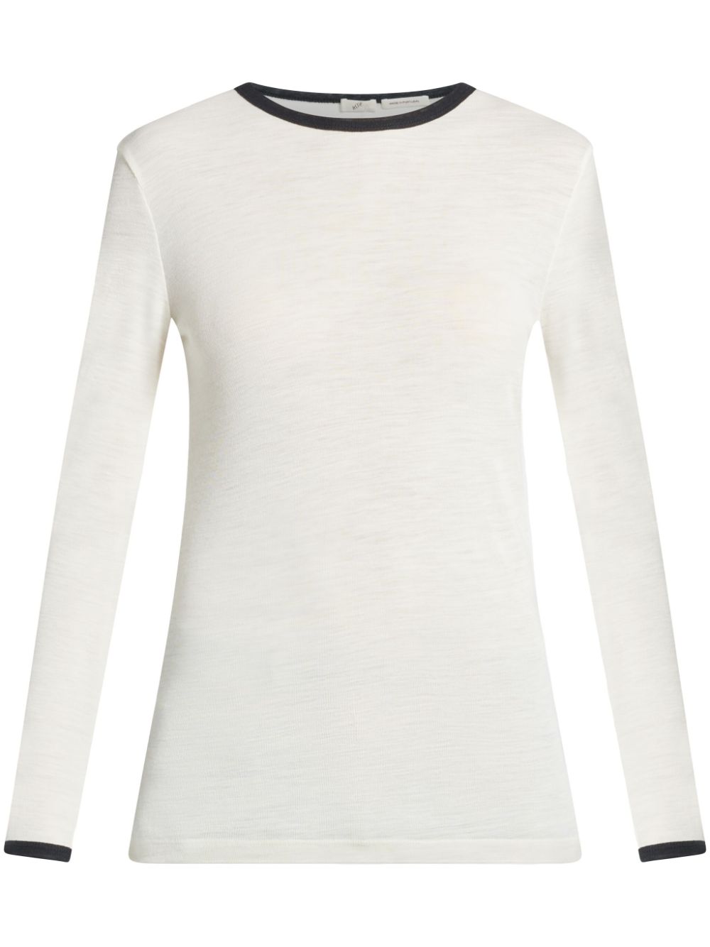 Long-sleeve wool jumper - White