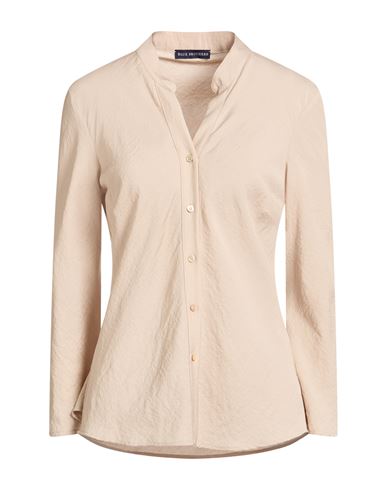 Woman Shirt Beige Size 10 Viscose, Polyester, Elastane