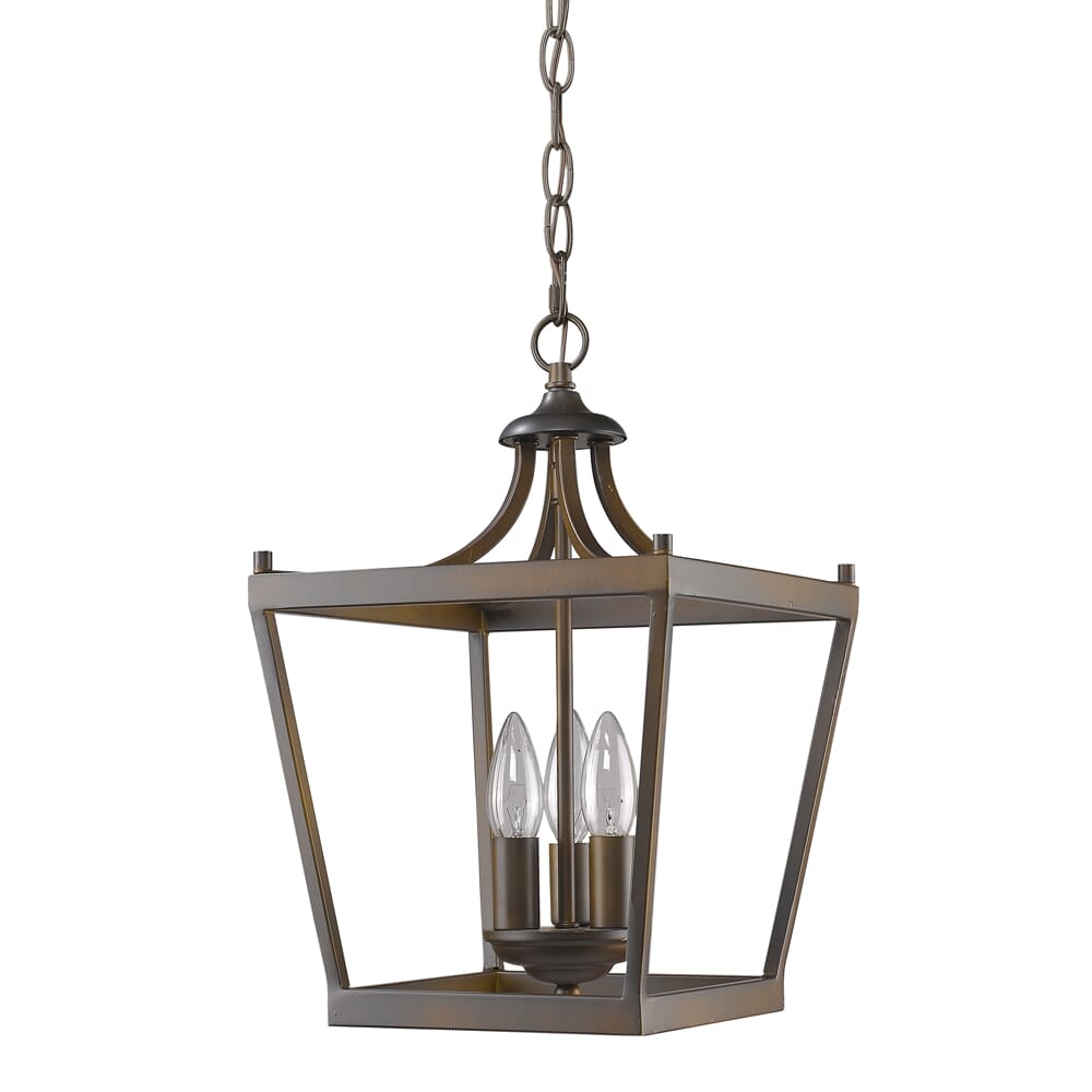 Oil Rubbed Bronze Three Light Pendant from the Kennedy Collection