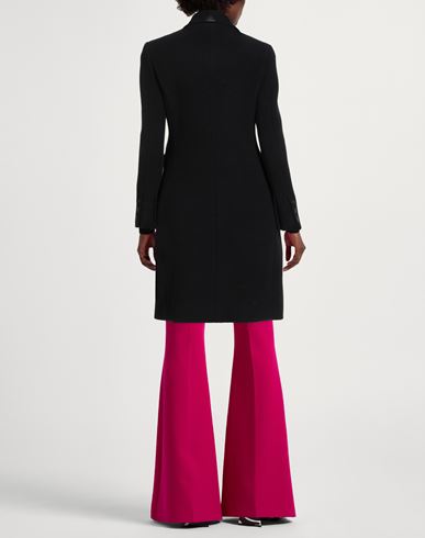 Woman Coat Black Size 2 Wool, Nylon