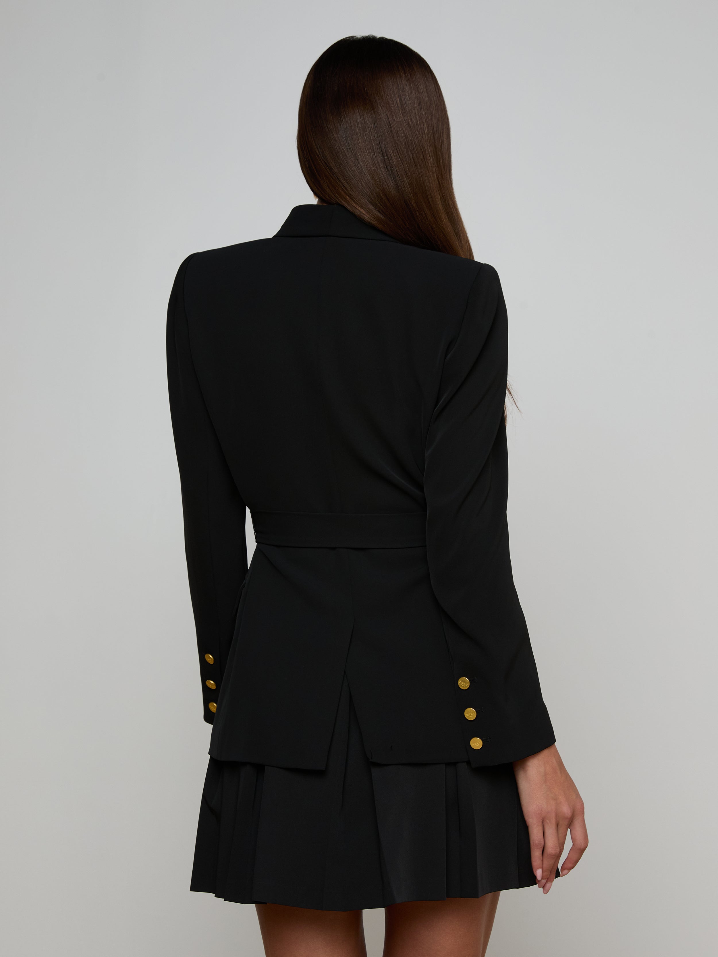 Aven Wrap Blazer In Black