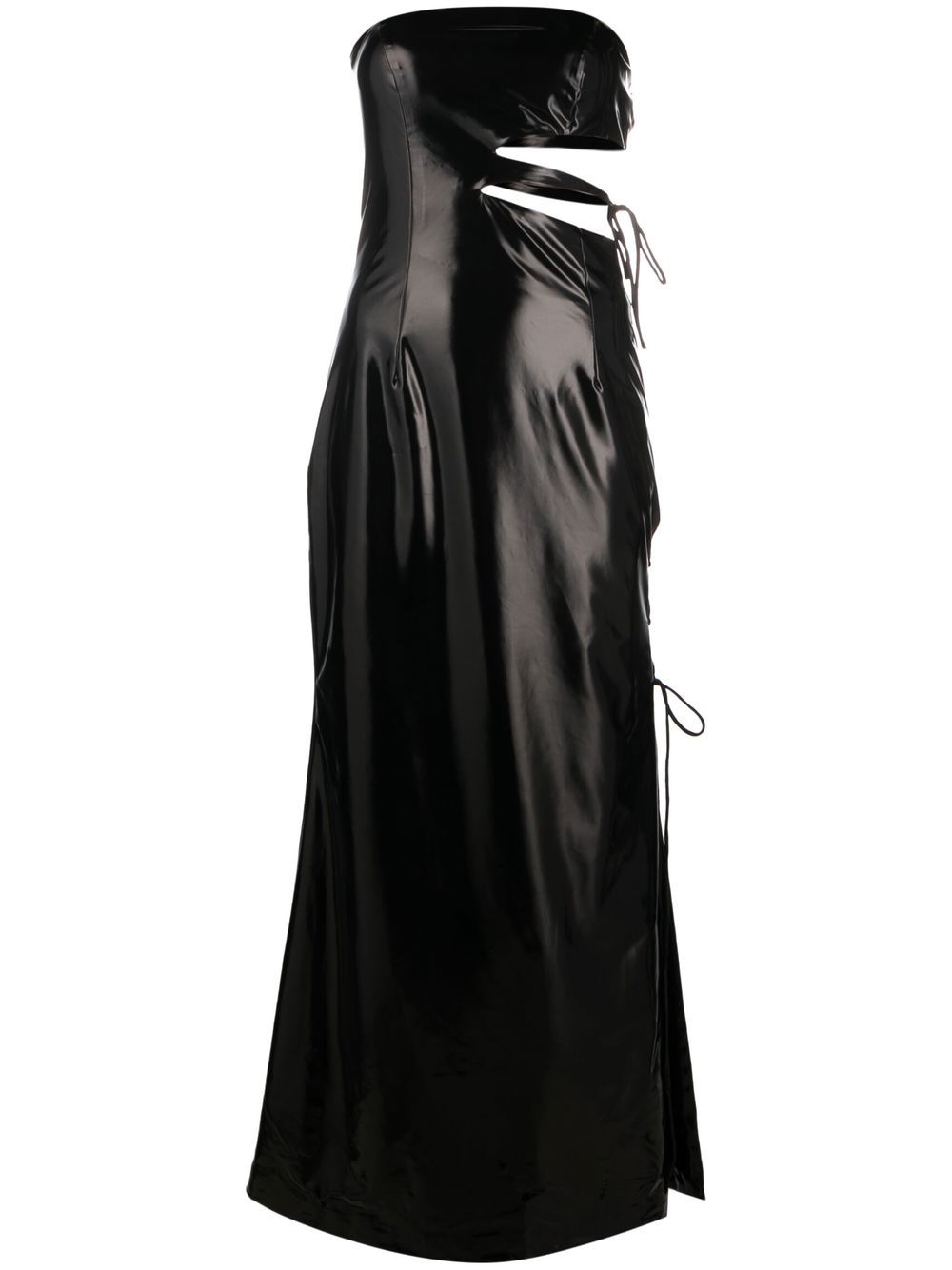 Strapless cut-out maxi-dress - Black