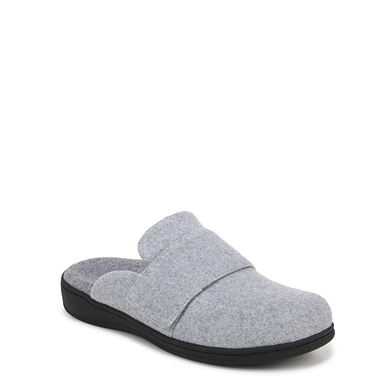 Women's Gemma II Mule Slipper Shoes (Light Grey Fabric)