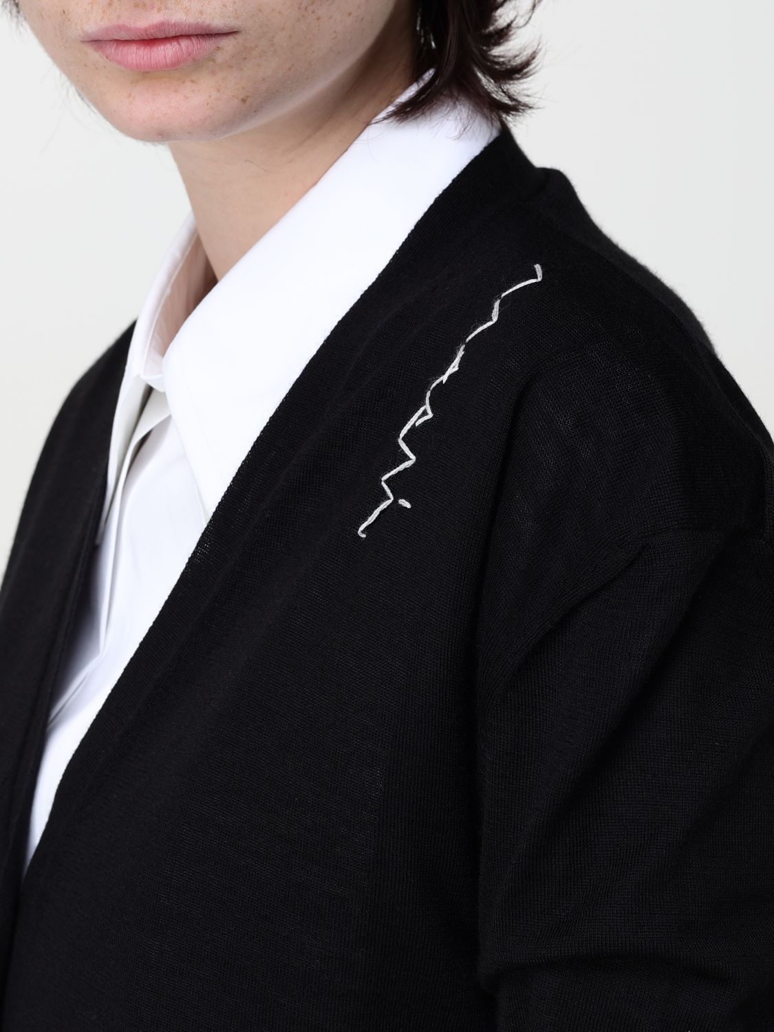 Cardigan In Lana E Seta