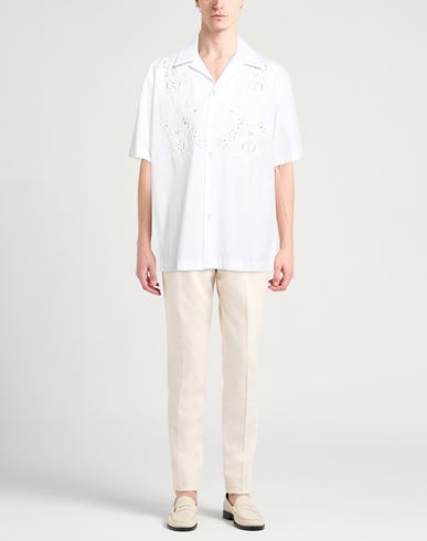 Man Shirt White Size 44 Cotton