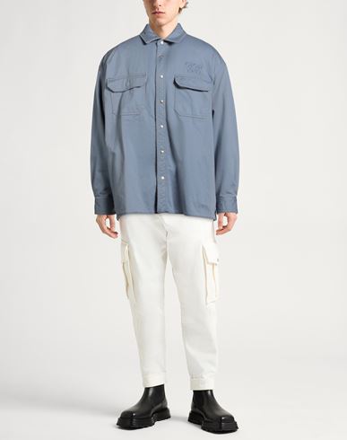 Man Denim outerwear Slate blue Size 16 Cotton, Polyester