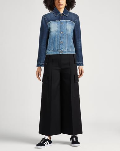 Woman Denim outerwear Blue Size XS Cotton