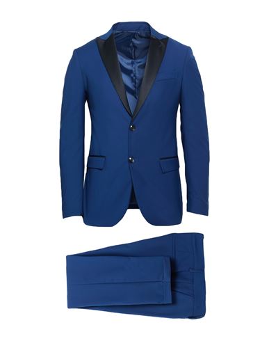Man Suit Blue Size 34 Polyester, Viscose, Elastane