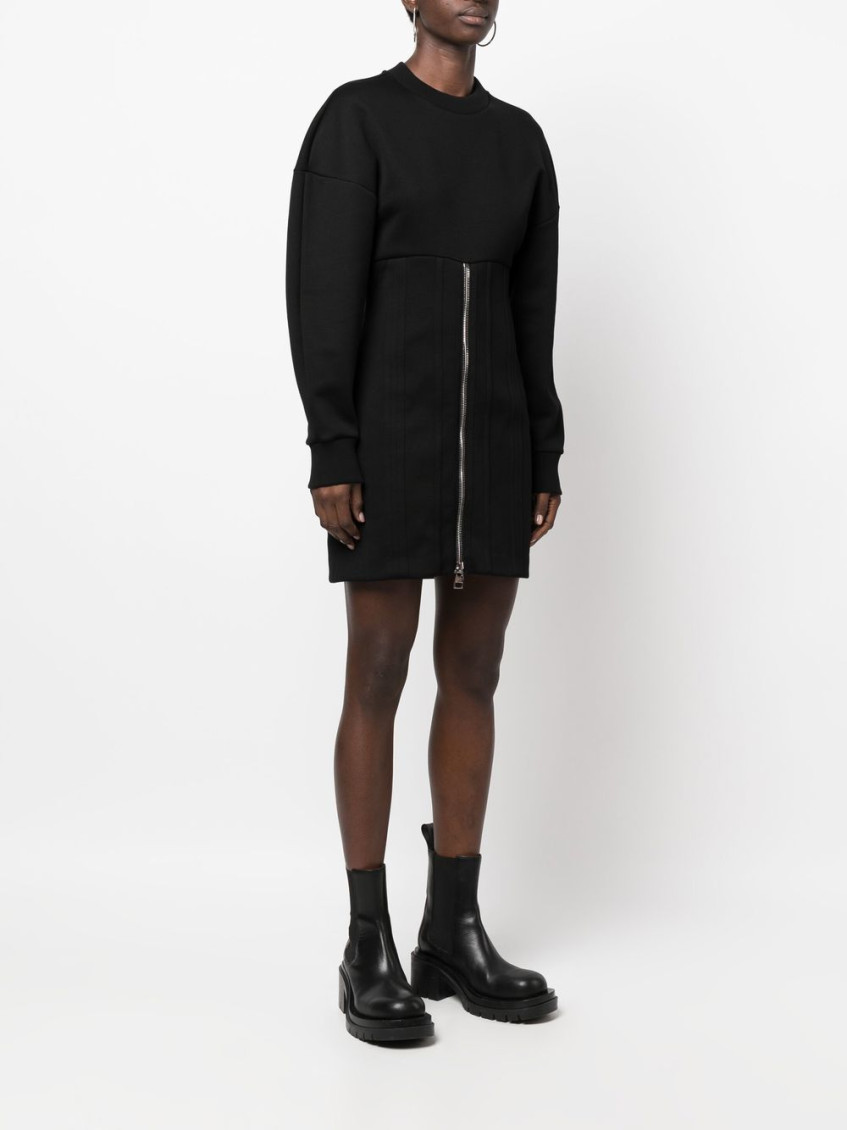Zip-detail mini dress