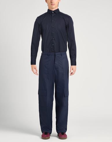 Man Shirt Navy Size 16 ½ Cotton, Elastane