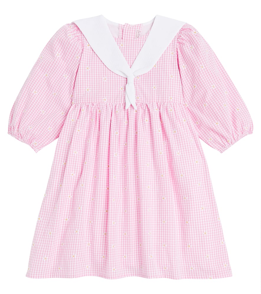 Amelia embroidered cotton-blend dress