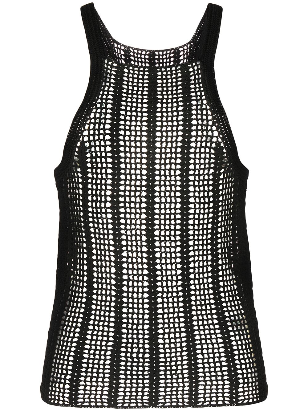 Open crochet tank top - Blue