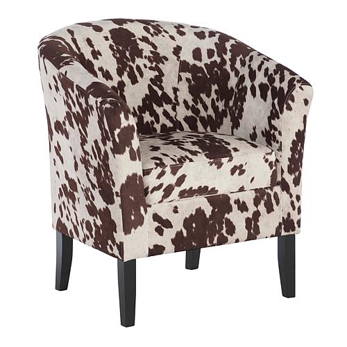 Home Jackson Cow-Print Club Chair
