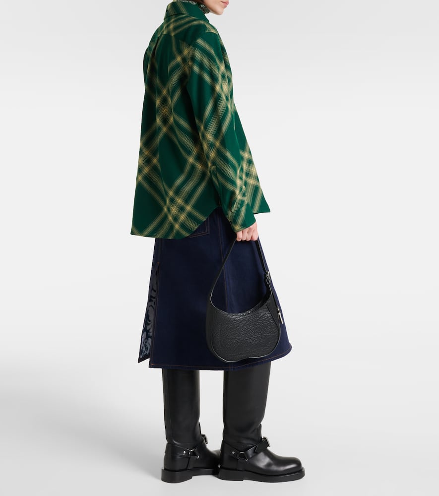 Checked wool shirt