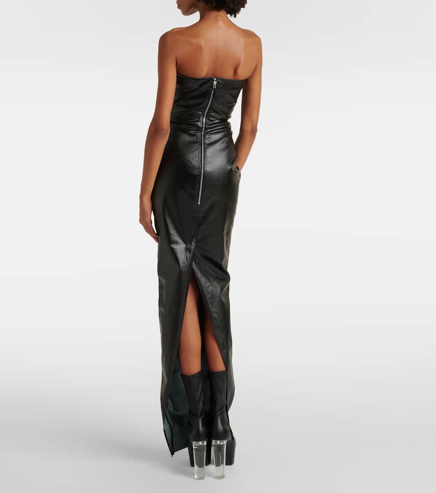 Denim bustier gown