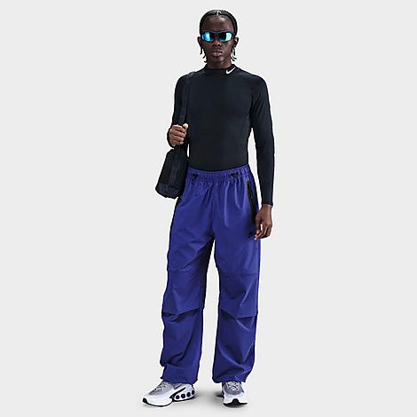 Men's Tech Woven Oversized Pants in Deep Night/Deep Night/Black