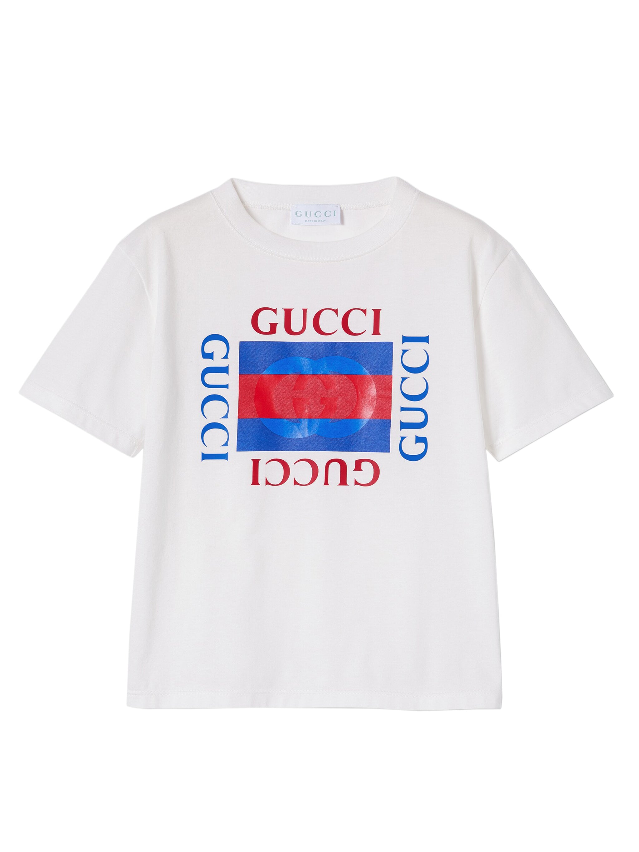 Oversized Mini Cotton Jersey T-Shirt with Interlocking G Print