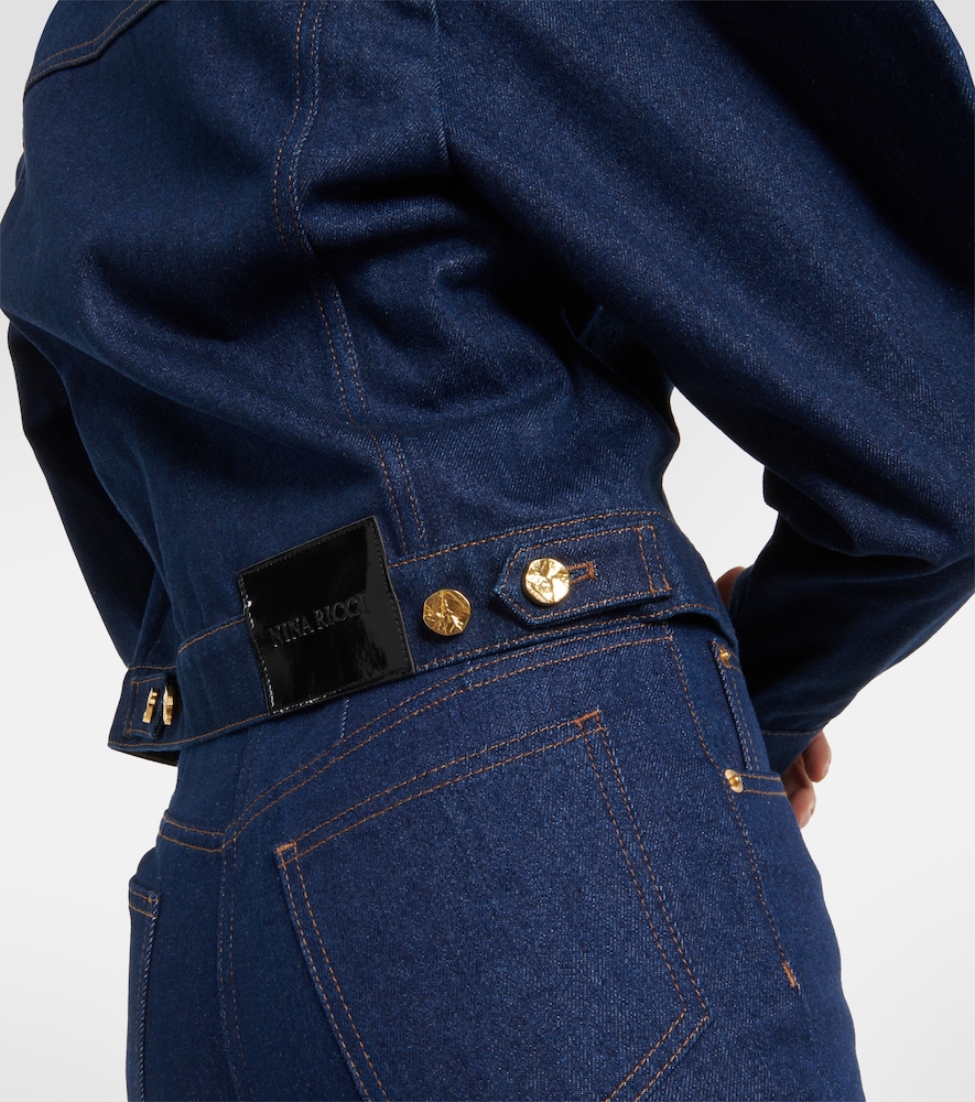 Cropped denim jacket