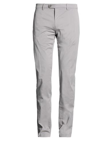 Man Pants Grey Size 42 Cotton, Elastane