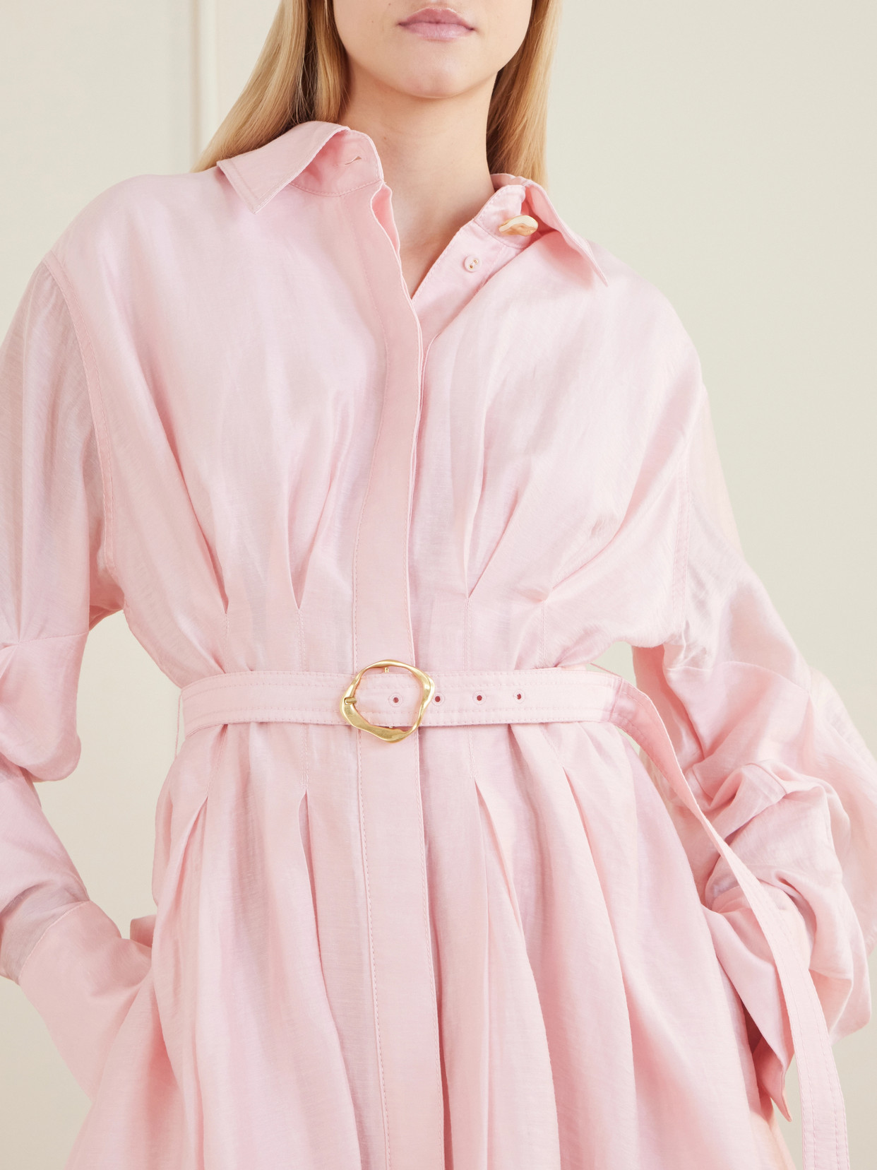 Murphie Gauze Mini Dress - Pink