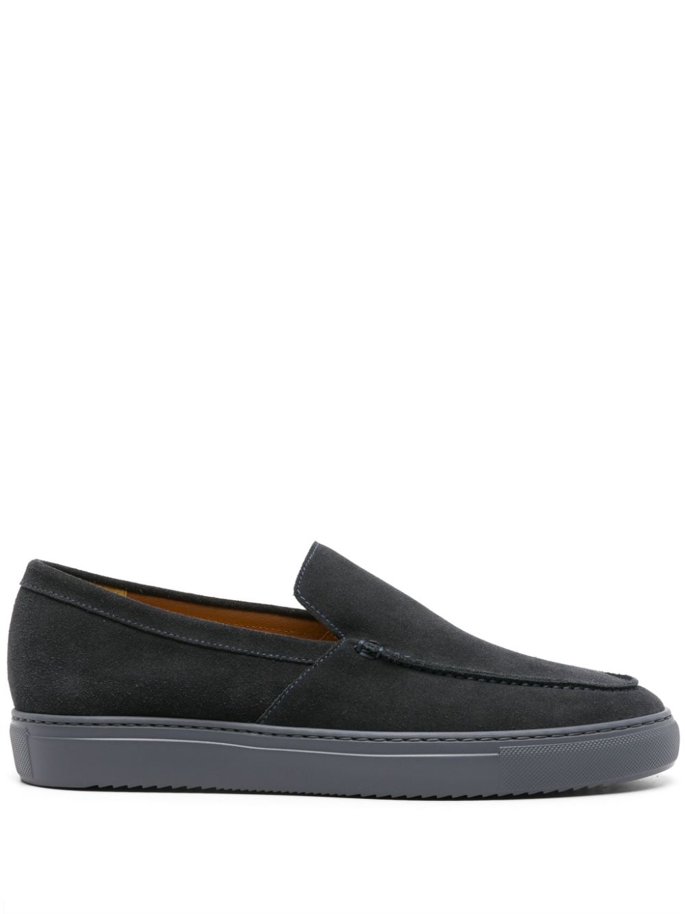 Round-toe suede loafers - Blue
