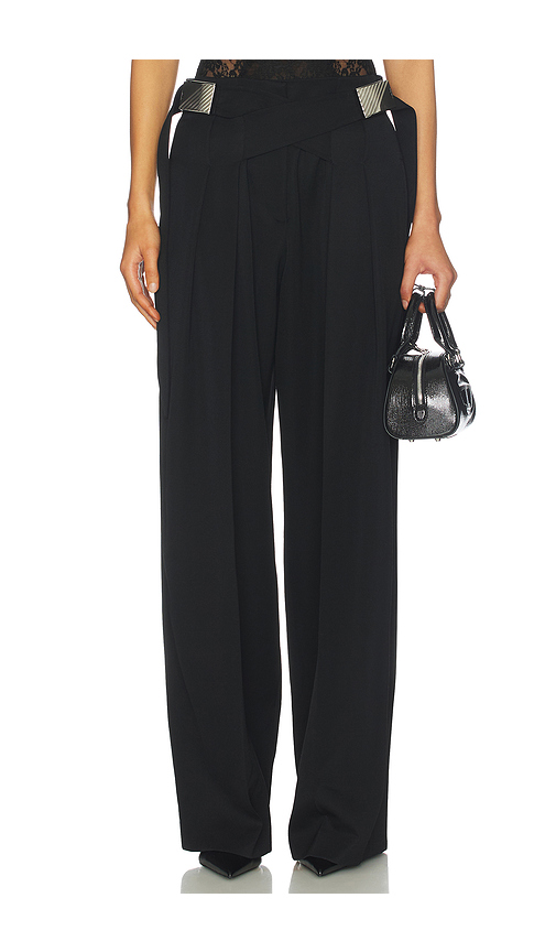 THE ATTICO Wide Leg Pant in Black. - 36 also