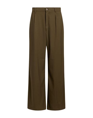 Woodbird Woman Pants Khaki Size 24 Polyester, Viscose, Elastane