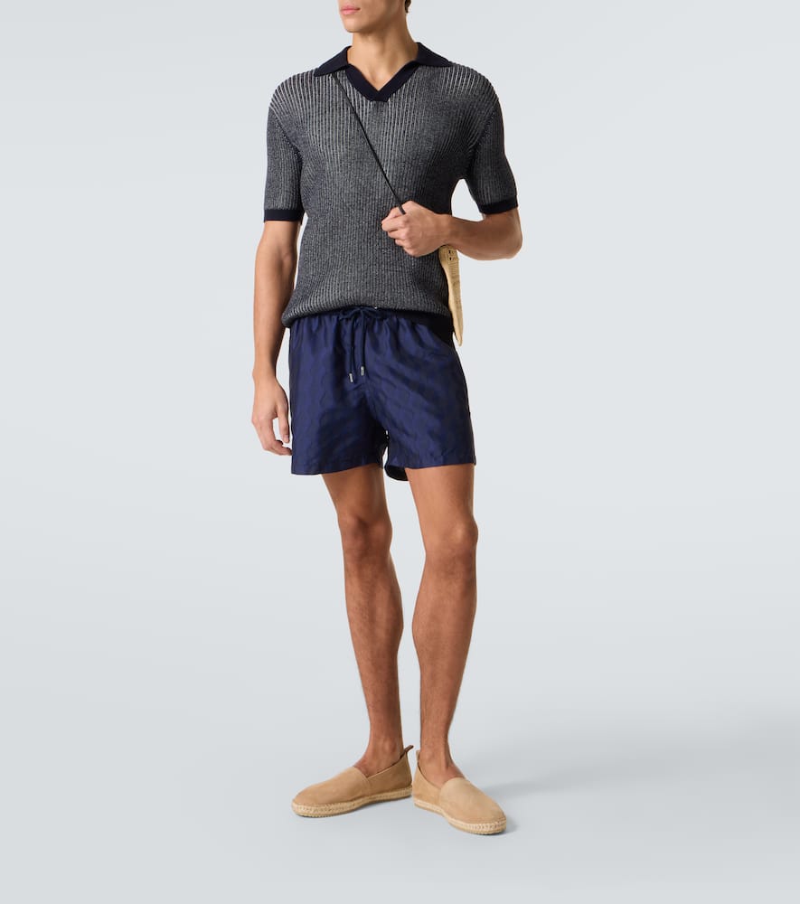 Rino cotton and cashmere polo shirt