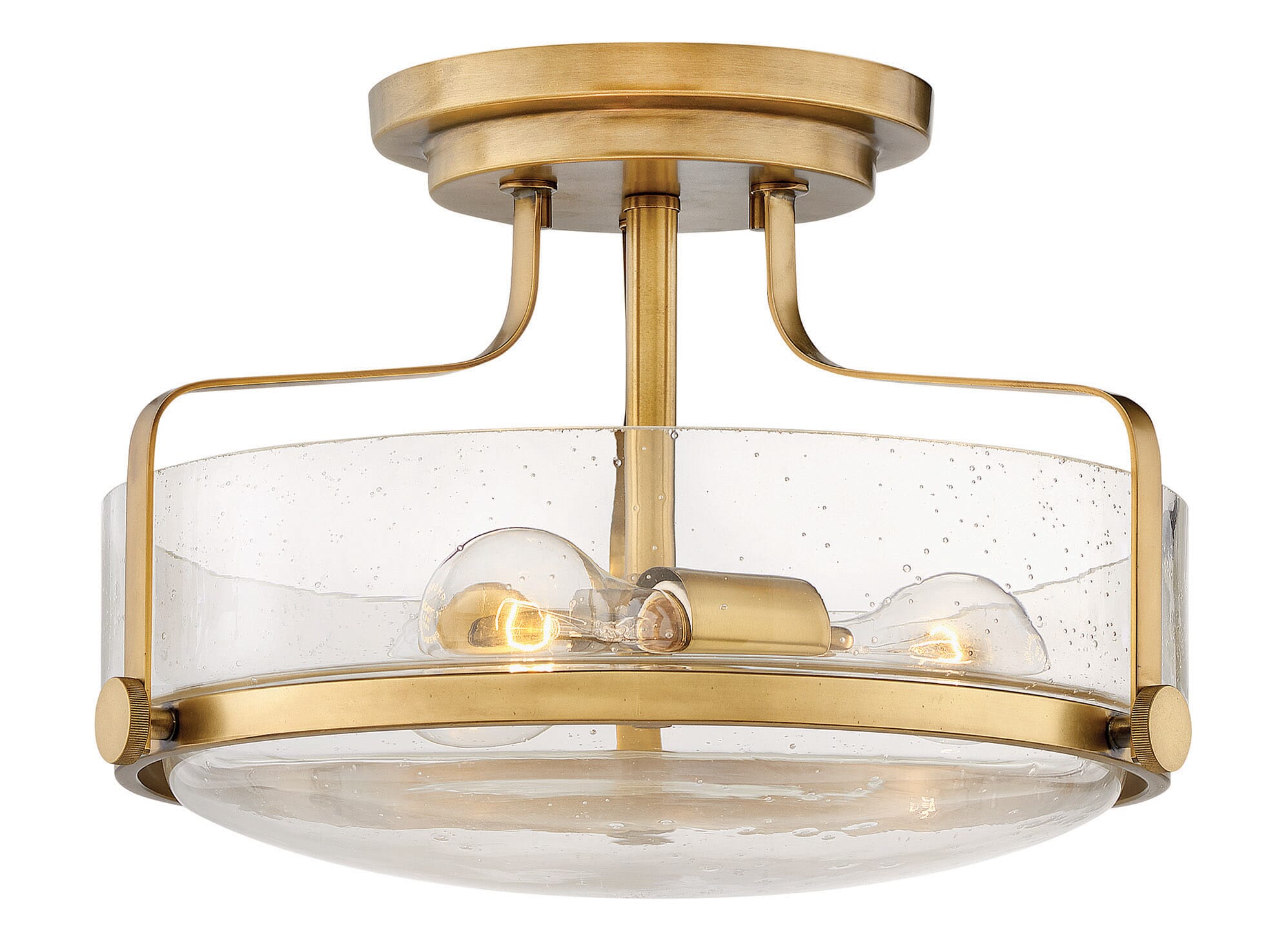 Heritage Brass LED Semi-Flush Mount from the Harper Collection