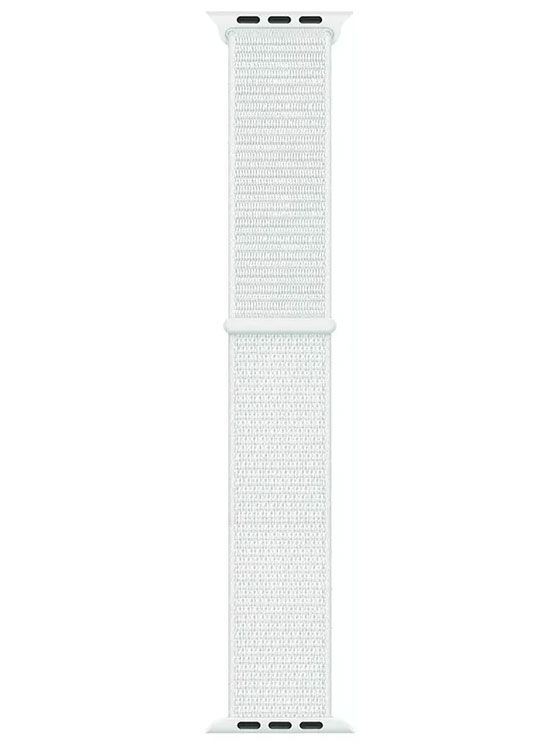 42/44/45mm White Luminous Nylon Apple Watch Sport Loop Band