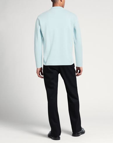 Man Sweater Sky blue Size M Cotton