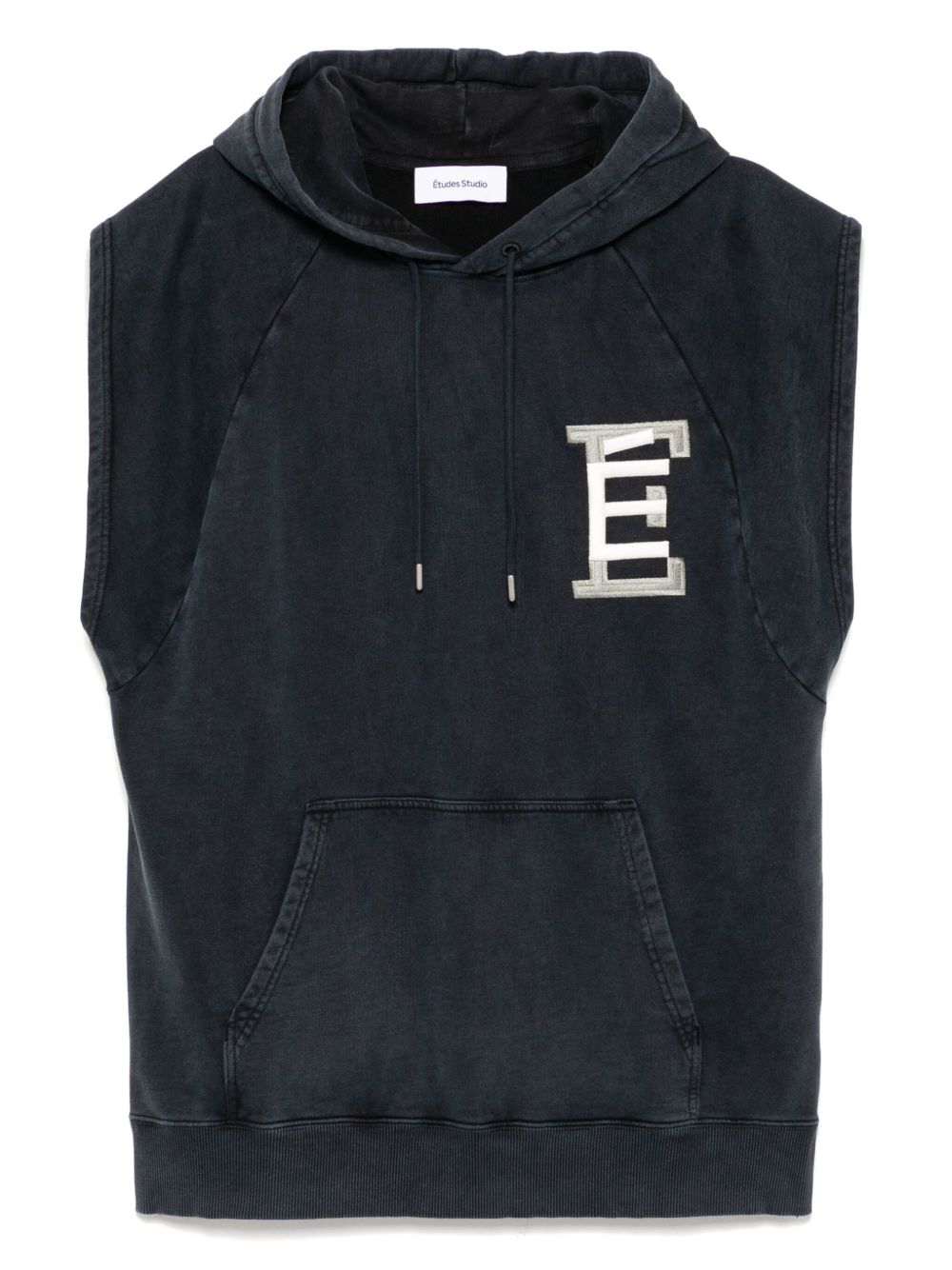 Sleeveless baseball hoodie - Blue