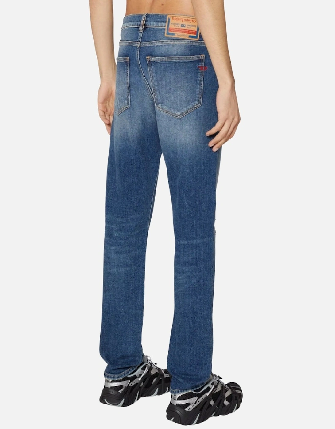 Men's Diesel 2019 D-Strukt Light Blue Ripped Wash Jeans - Size: 31/30