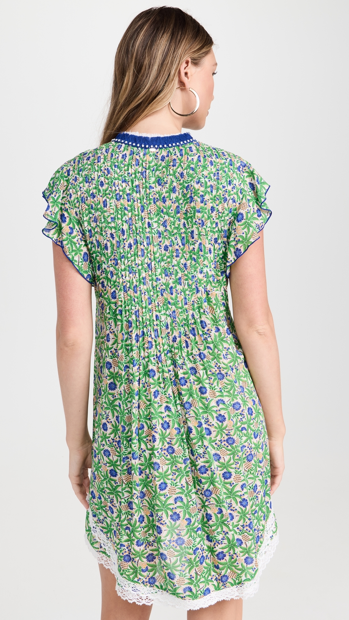 Sasha V Mini Dress Blue Honolulu