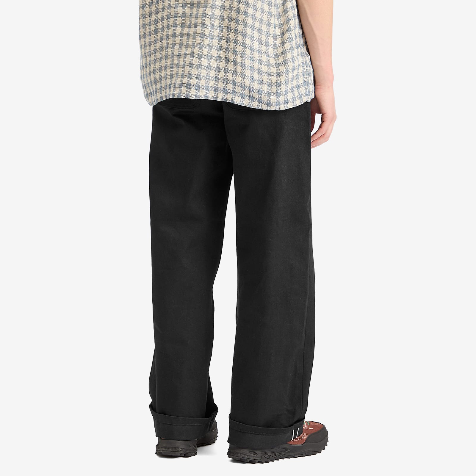 Brain Dead Men's Type 00 Wide Selvedge Jeans in Solid Black
