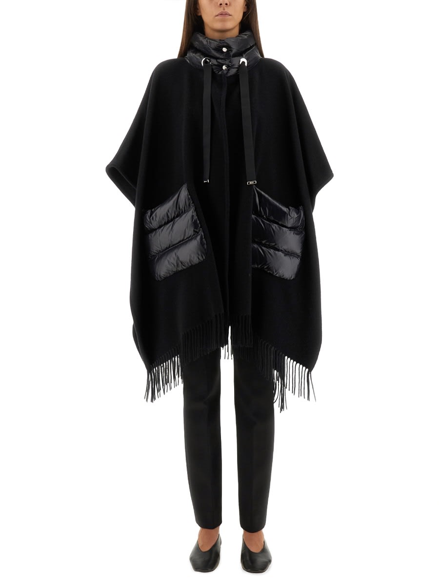 -Wool resort poncho-Donna