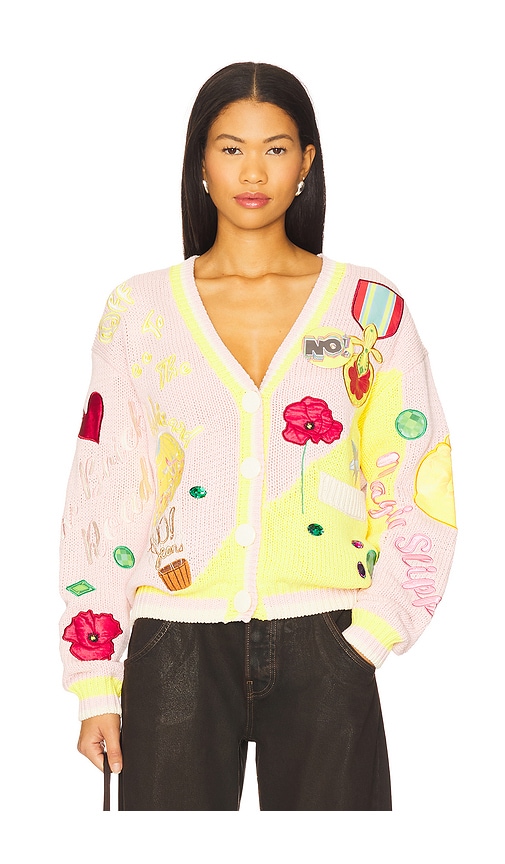 No! Jeans Wizard Of Oz Cardigan in Pink,Yellow. 3. Also