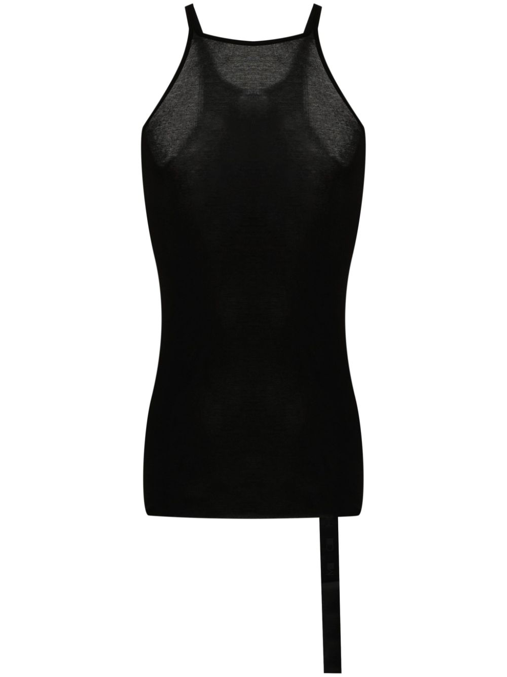 Racerback cotton tank top - Black