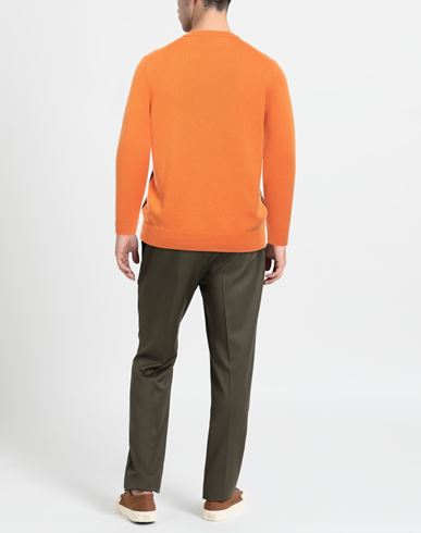 Man Sweater Orange Size 38 Cashmere
