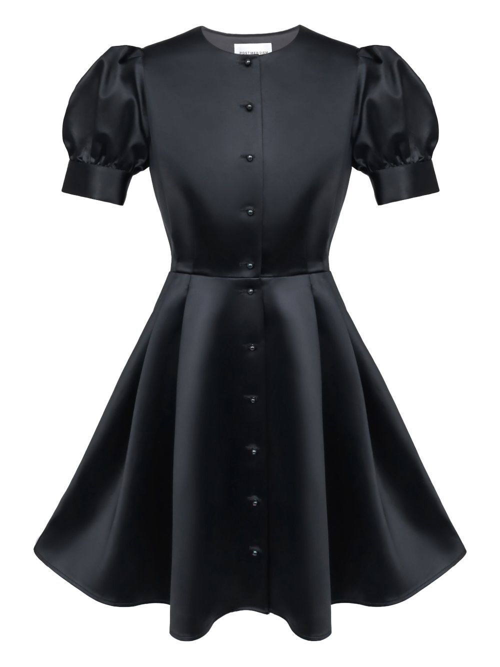 POST MERIDIEM button-down mini dress - Black