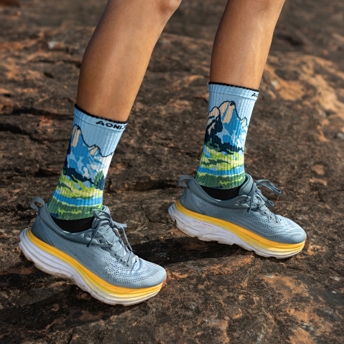 Clever S43 Blue Running Toe Socks