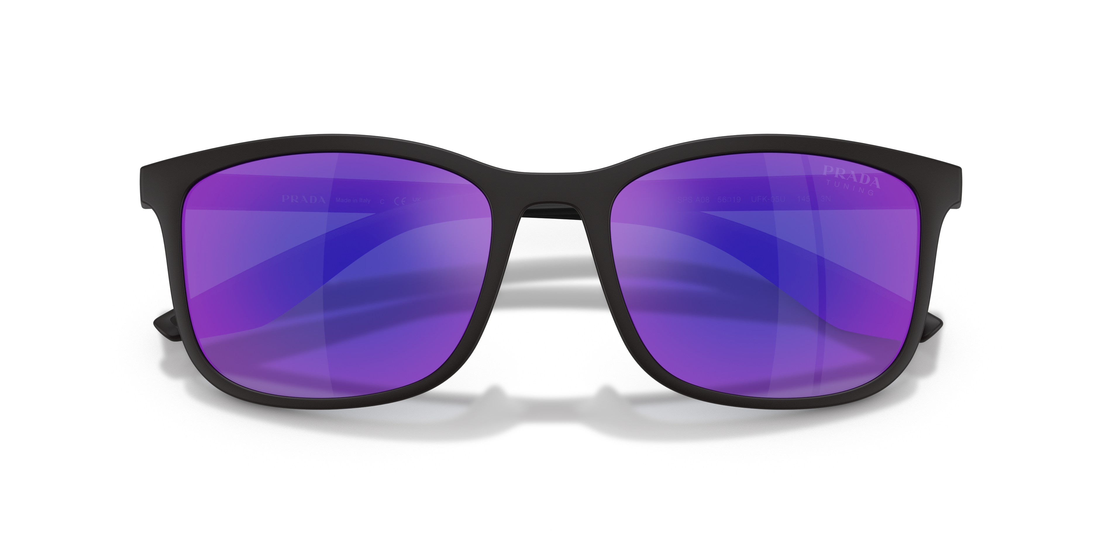 Prada Linea Rossa Man Prada Linea Rossa PS A08S UFK05U Sunglasses Injected Grey Blue Pillow Norma