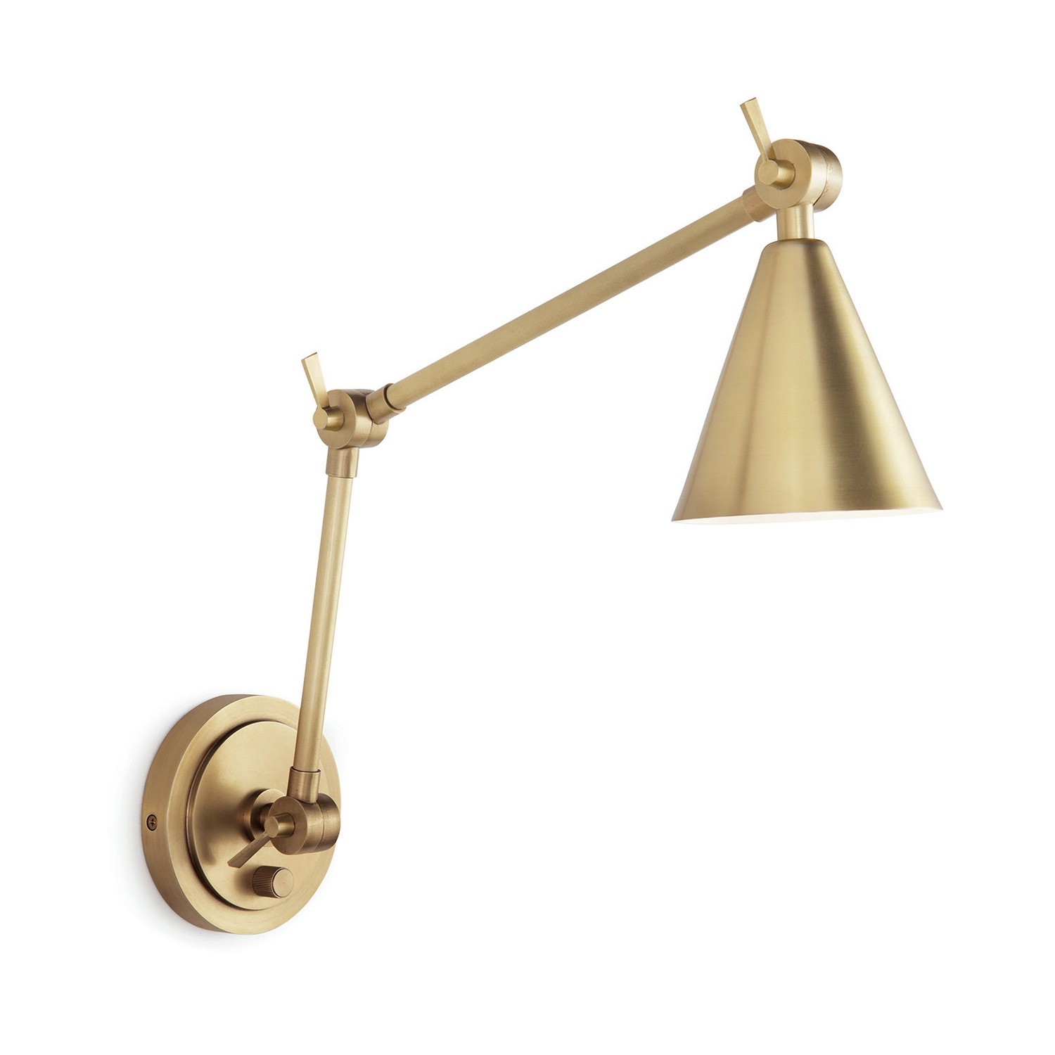 Natural Brass LED Wall Sconce from the Sal Collection