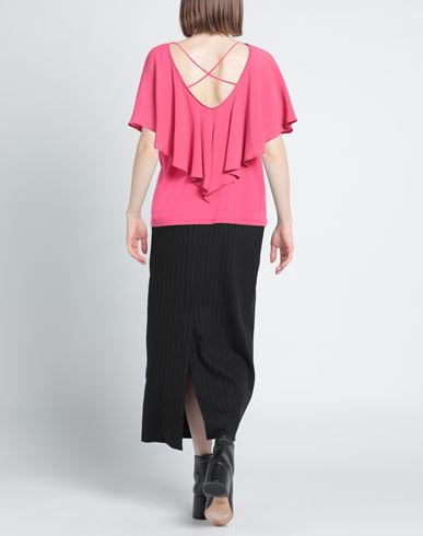 Seventy Venezia Woman Top Fuchsia Size L Cotton, Lyocell, Elastane