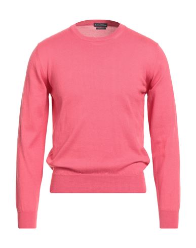 Ballantyne Man Sweater Magenta Size 38 Cotton, Cashmere