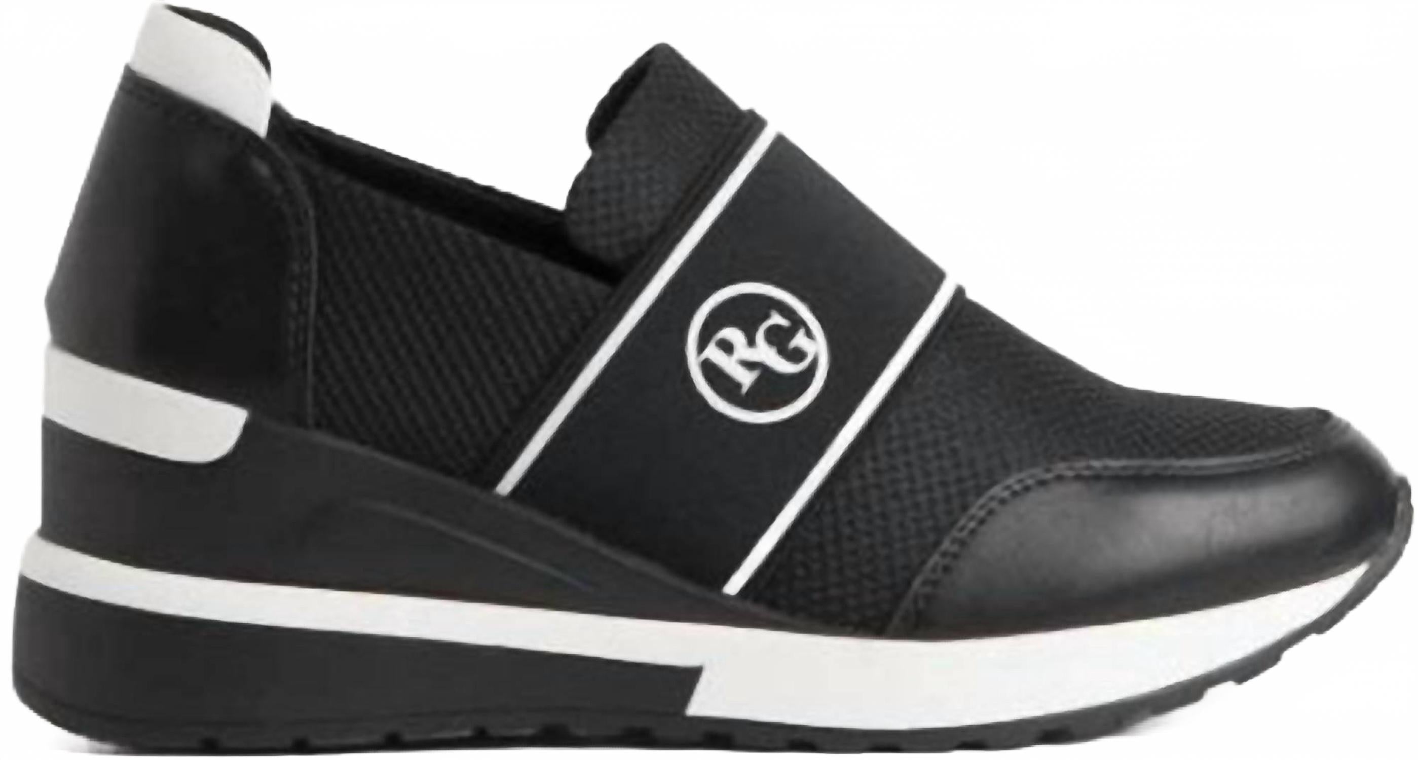 Women's Slip On Wedge Sneakers In Black