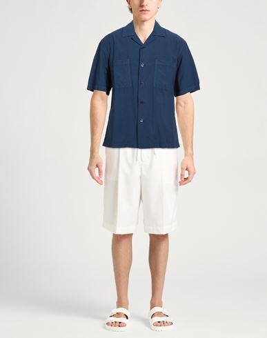 Man Shirt Navy Size 38 Cotton