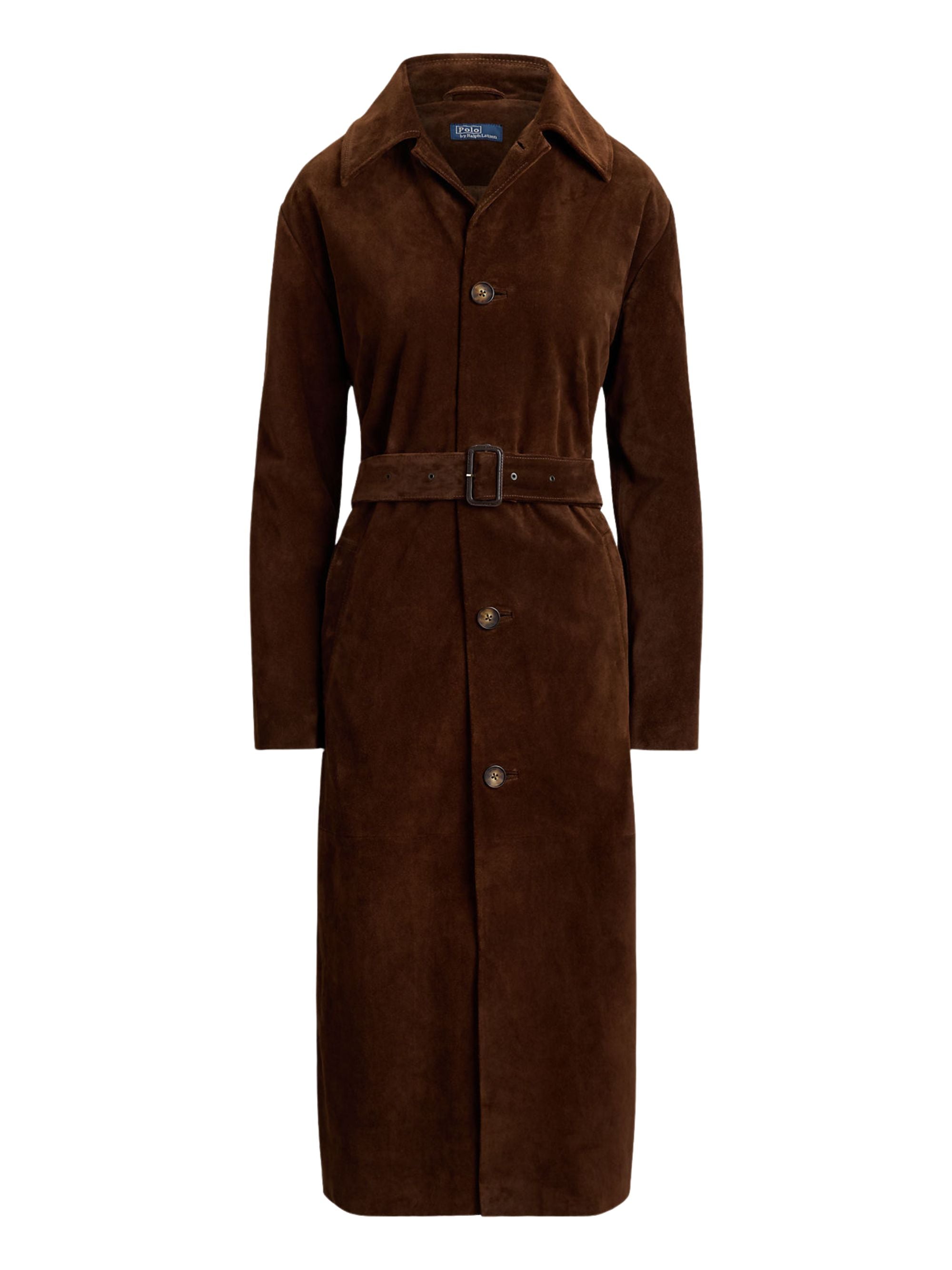 Elegant Vintage-Inspired Leather Coat for Women
