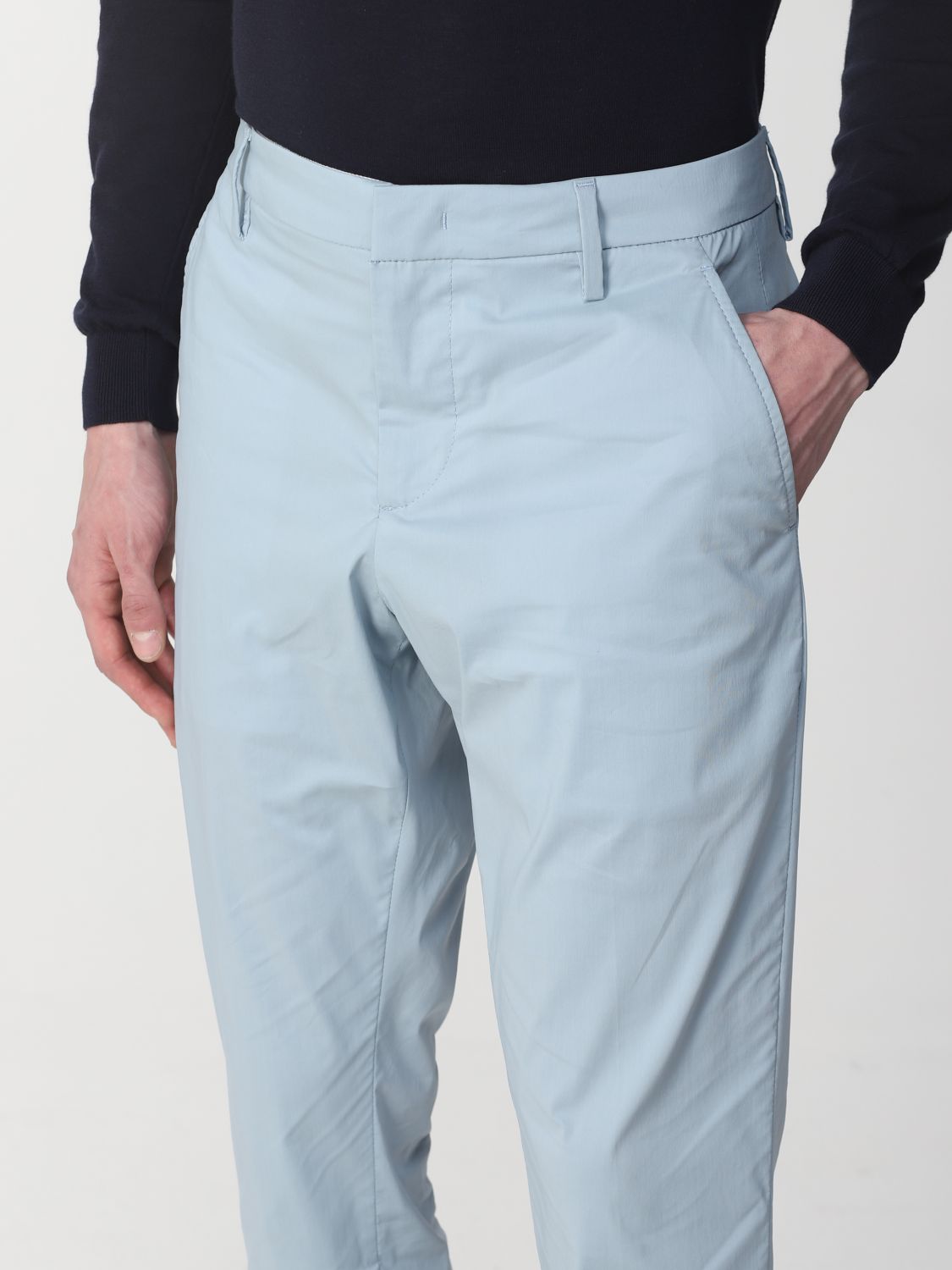 Trousers in cotton blend